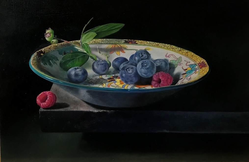 Autumn Bliss 1, 2020 – Still life oil painting on panel, 32 x 25 cm – Ginny Page